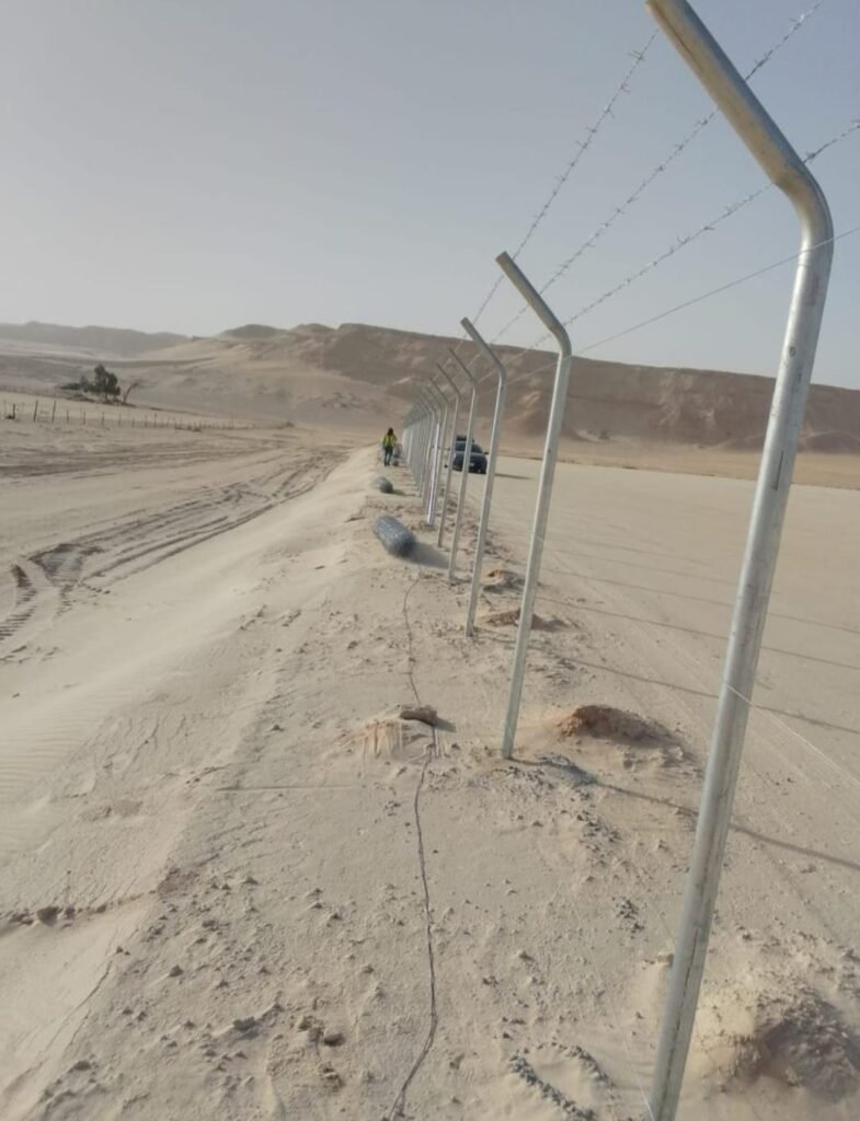 تسوير أرض في الدمام بشبك مجلفن